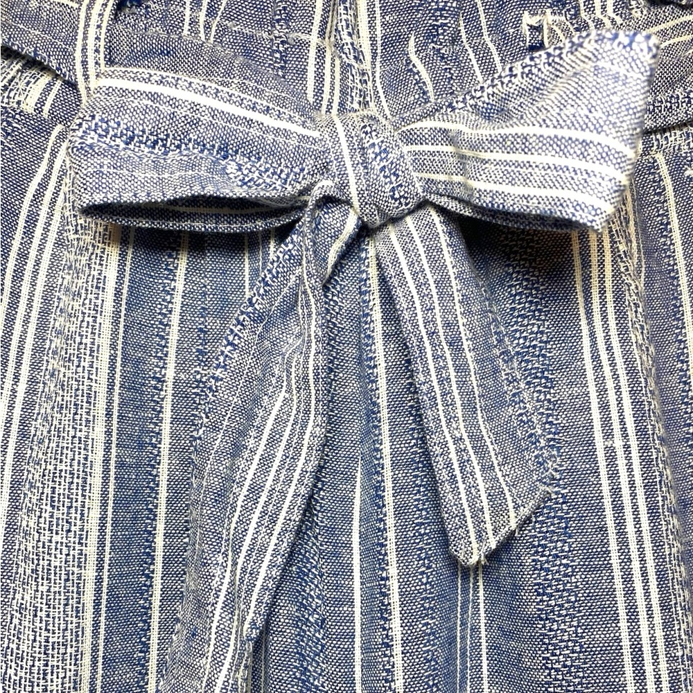 Kohl's White and Blue Linen Pants - Picture 7 of 10